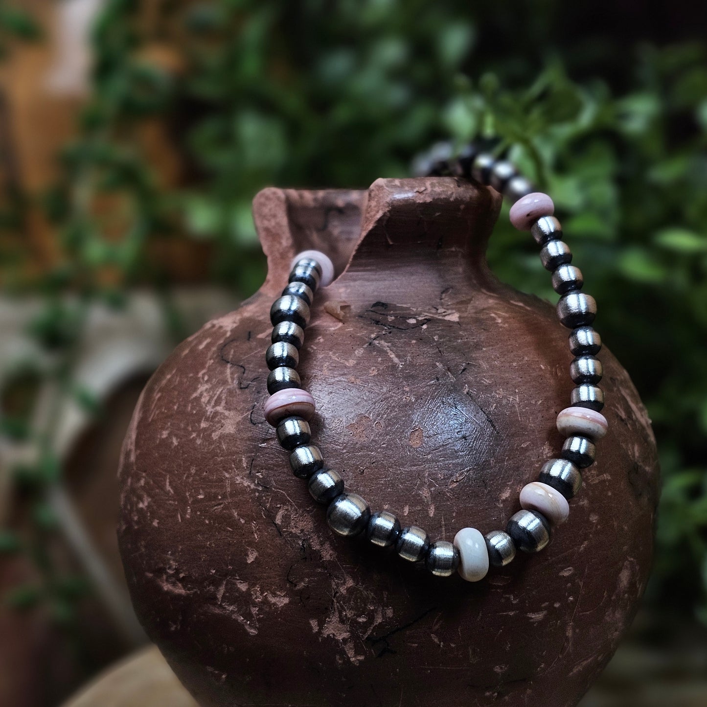 Navajo Pearl Bracelet w/ Pink Conch - Various Styles