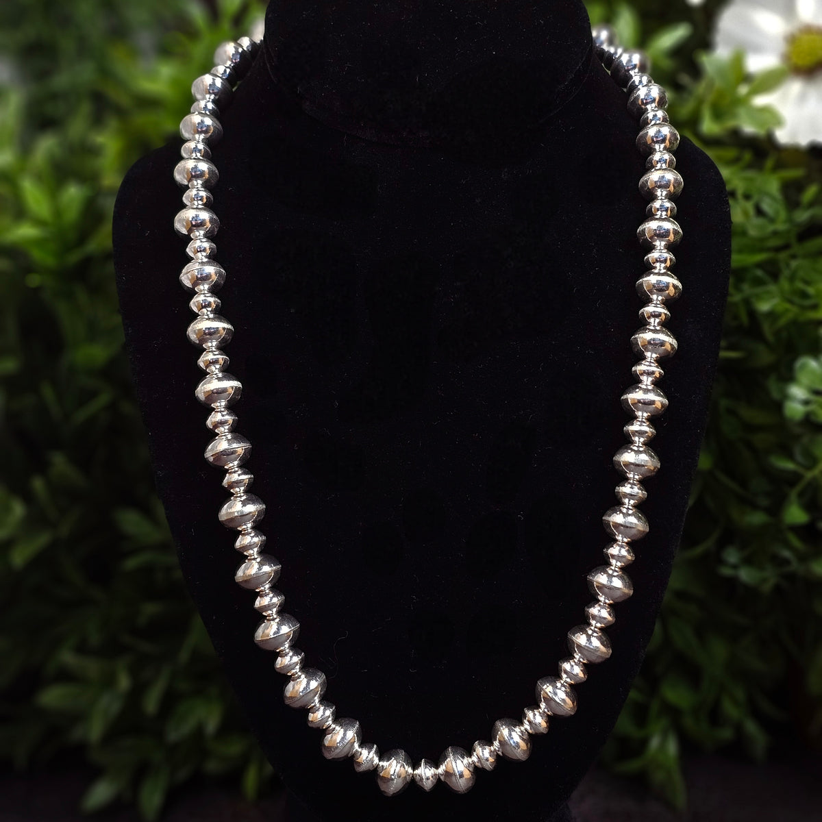Navajo Pearl Necklace w/ Handmade Bench Beads - Various Lengths