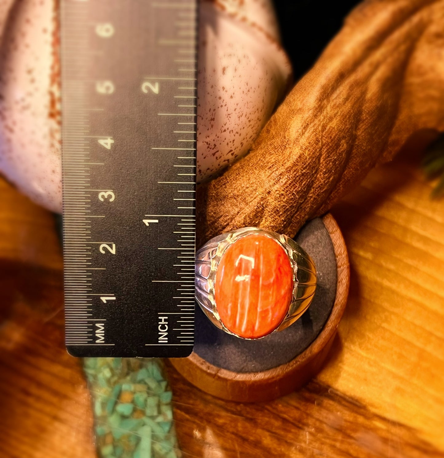 Spiny Oyster Ring Sz. 13.5