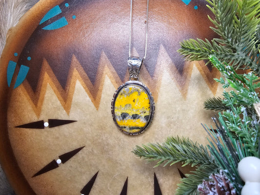 Bumble Bee Jasper Necklace