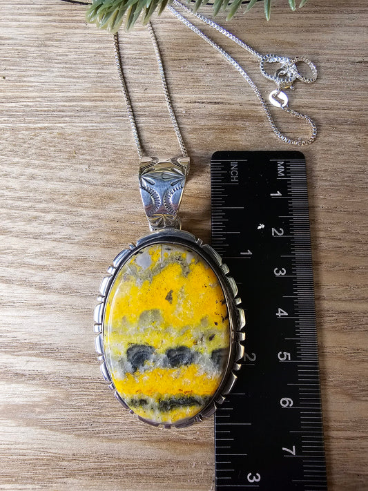Bumble Bee Jasper Necklace