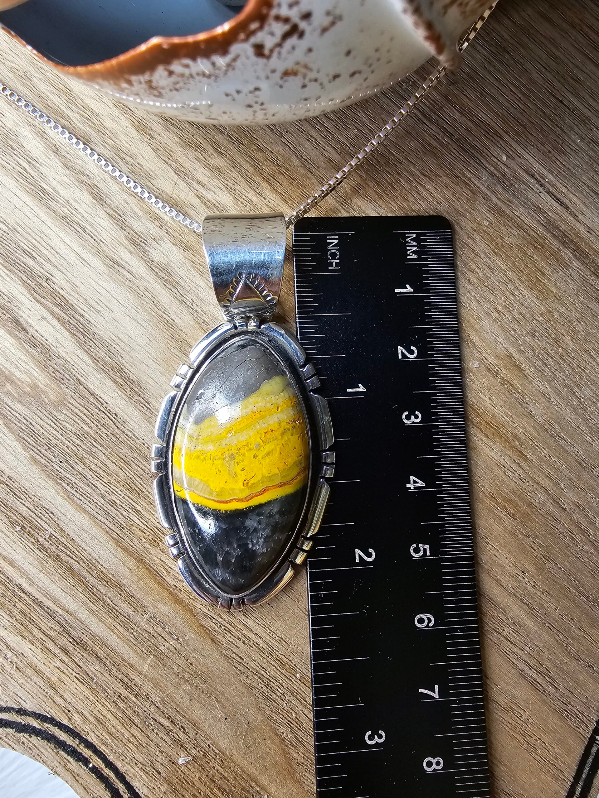 Bumble Bee Jasper Necklace