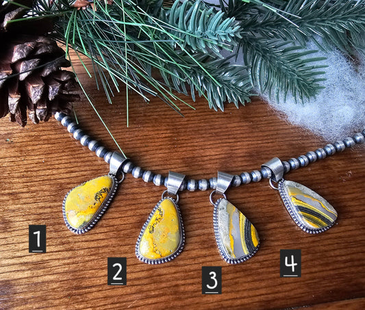 Bumble Bee Jasper Necklace