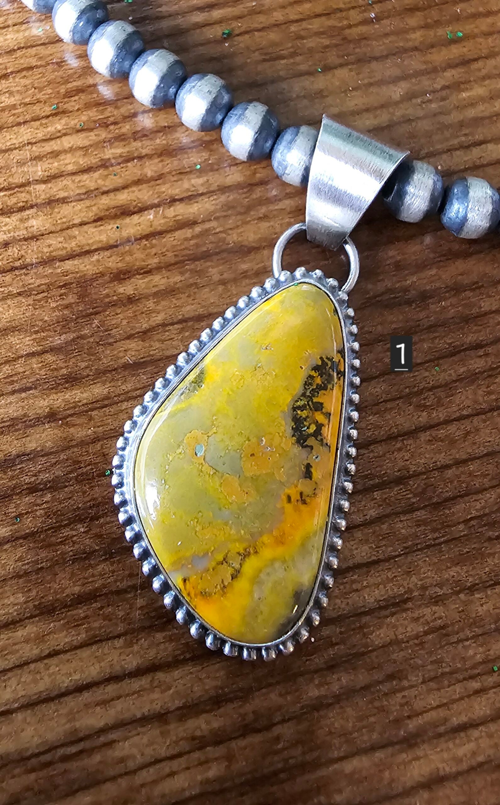 Bumble Bee Jasper Necklace - 1