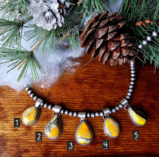 Bumble Bee Jasper Necklace