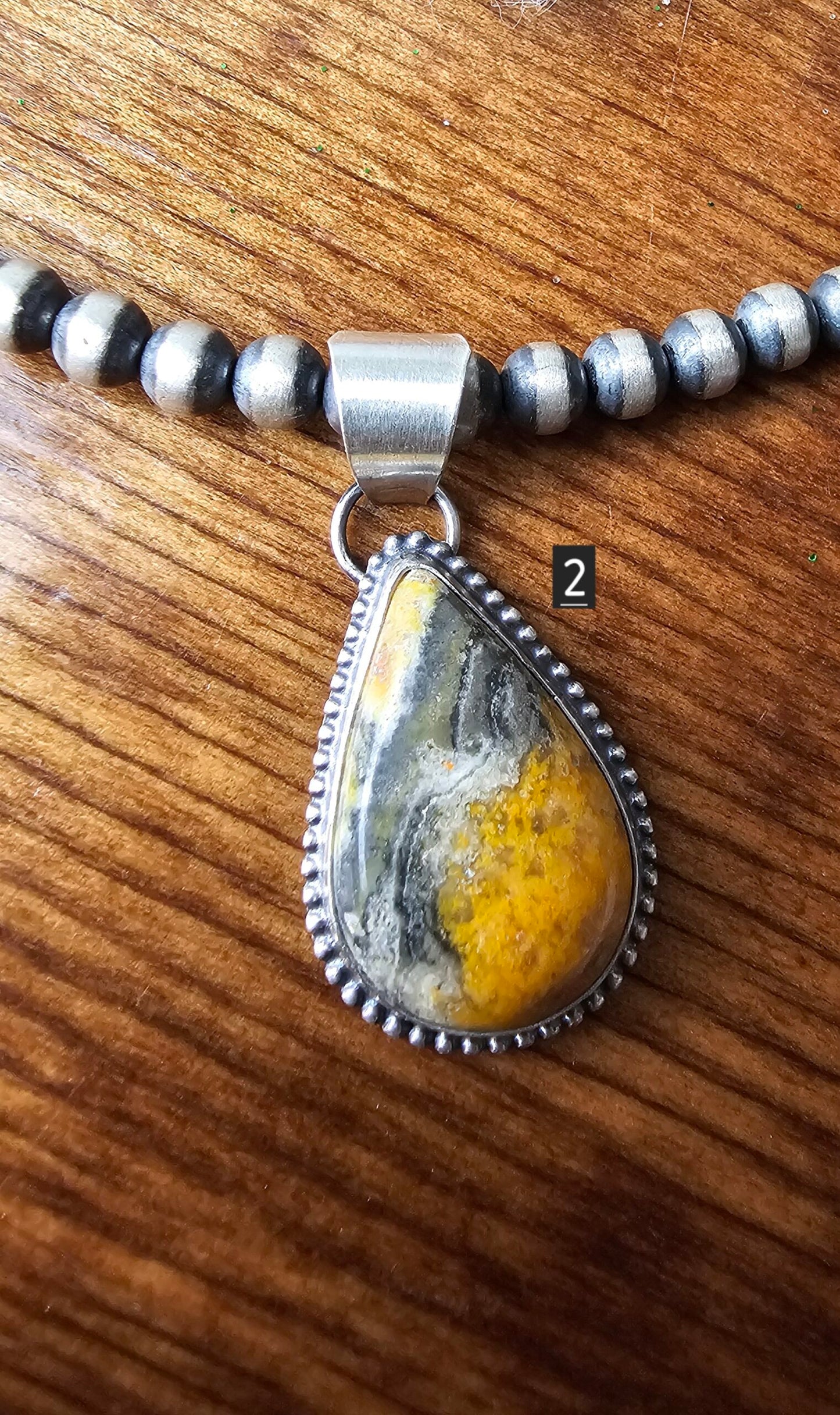 Bumble Bee Jasper Necklace - 2