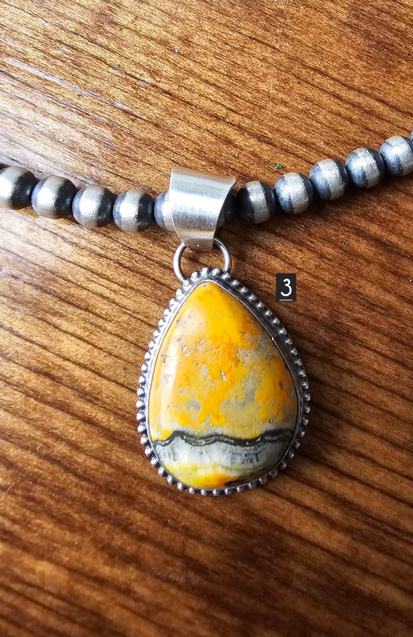 Bumble Bee Jasper Necklace - 3