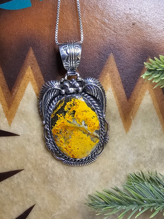 Bumble Bee Jasper Necklace