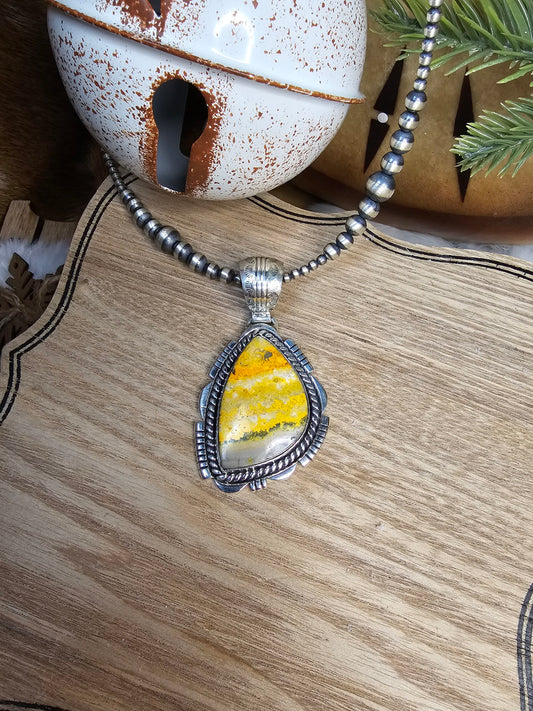 Bumble Bee Jasper Necklace