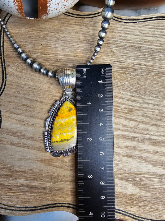 Bumble Bee Jasper Necklace