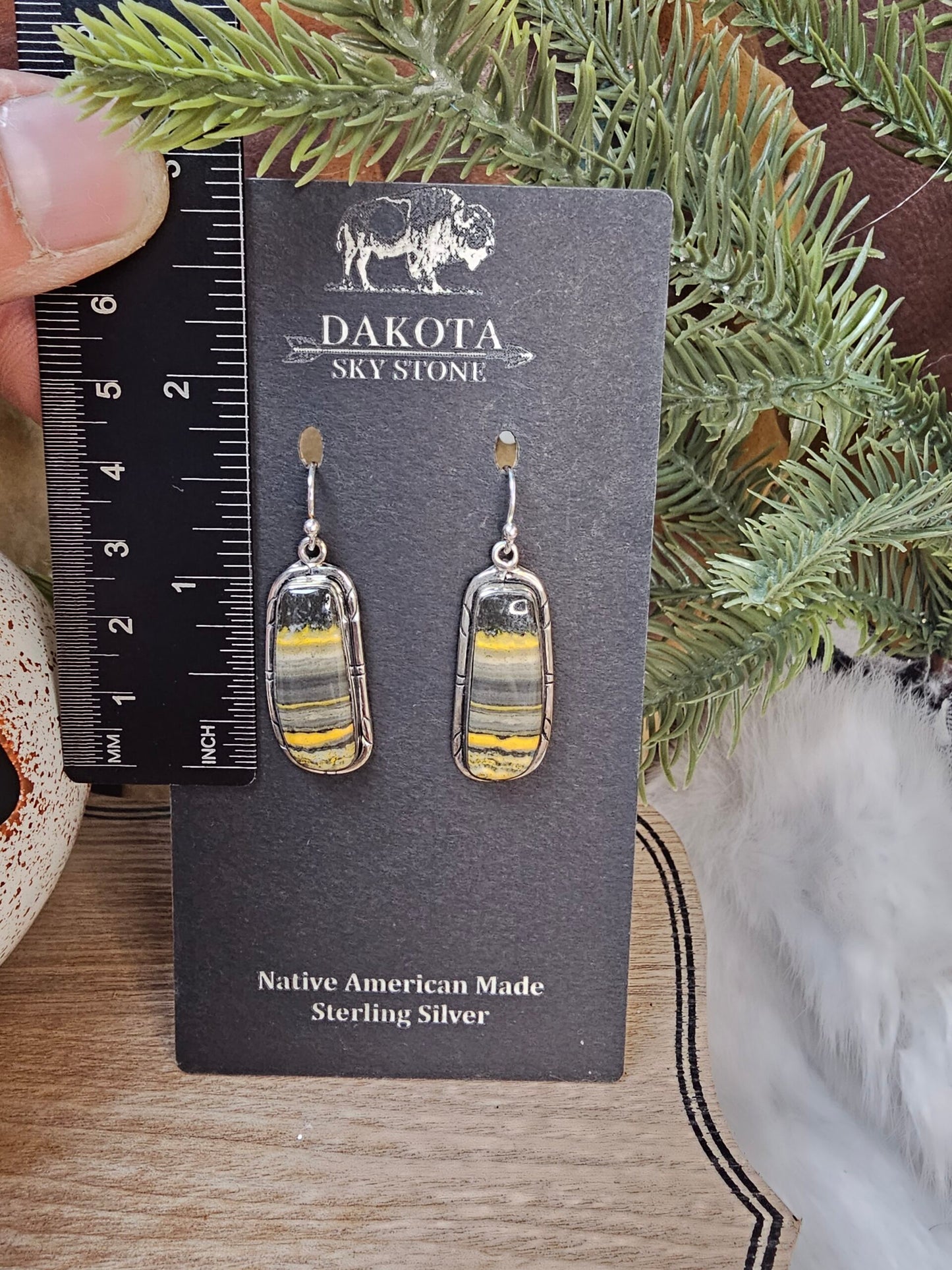 Bumble Bee Jasper Earrings