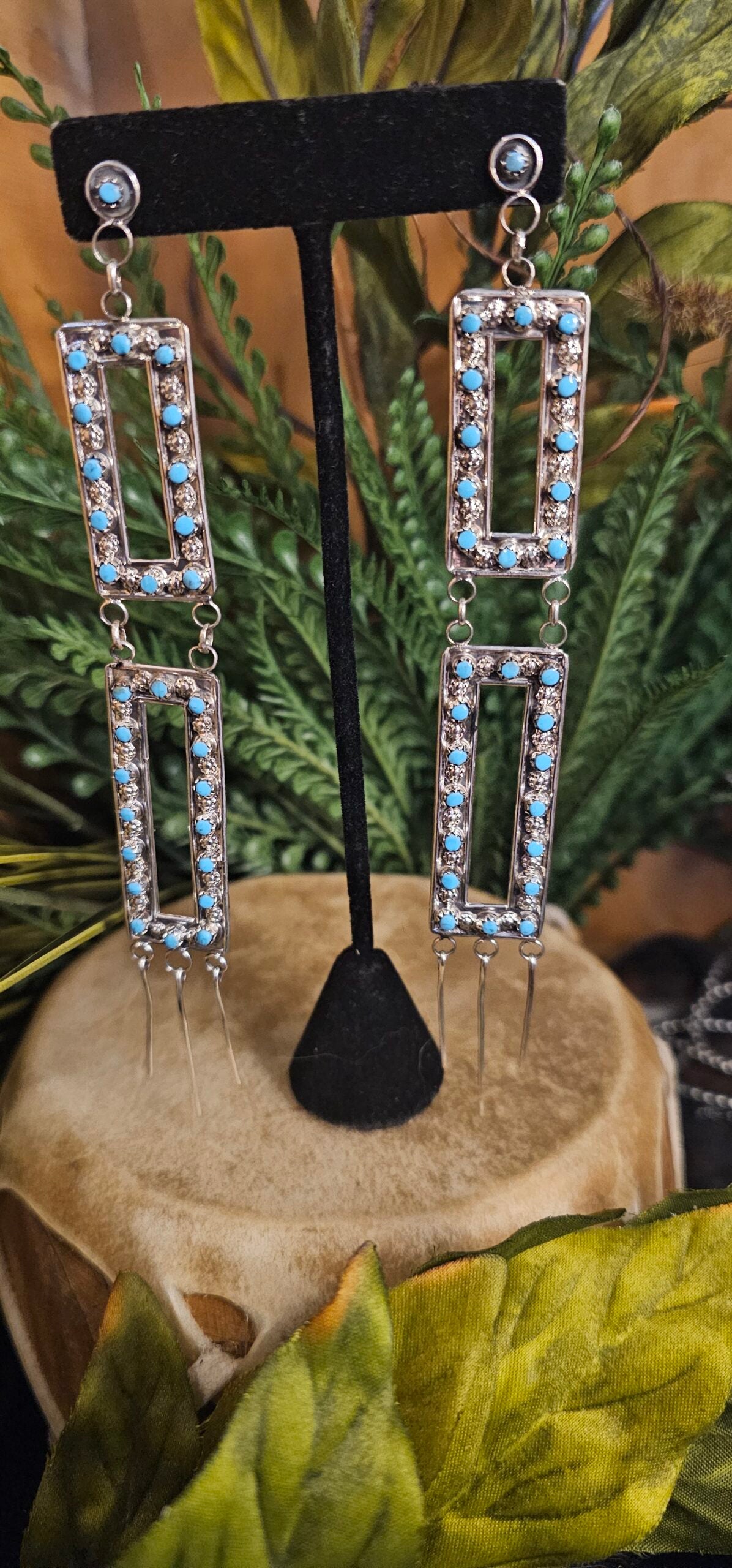 Sleeping Beauty Turquoise Earrings