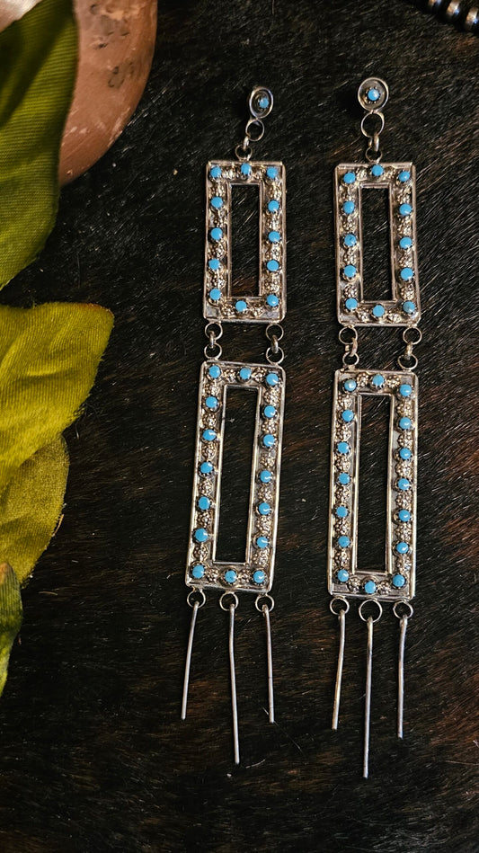 Sleeping Beauty Turquoise Earrings