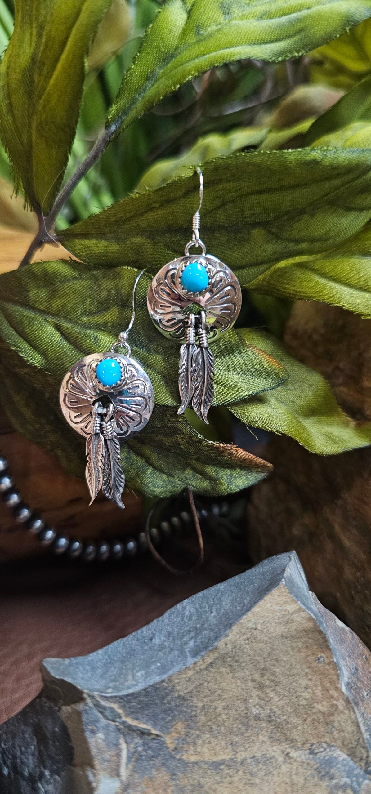 Sleeping Beauty Turquoise Earrings