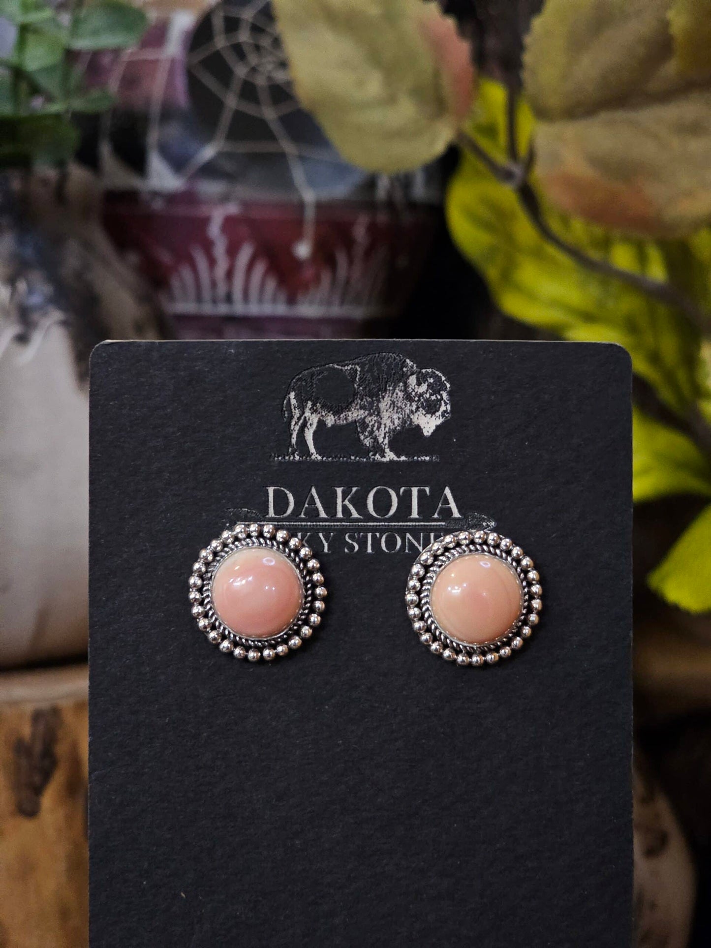 Pink Conch Earrings