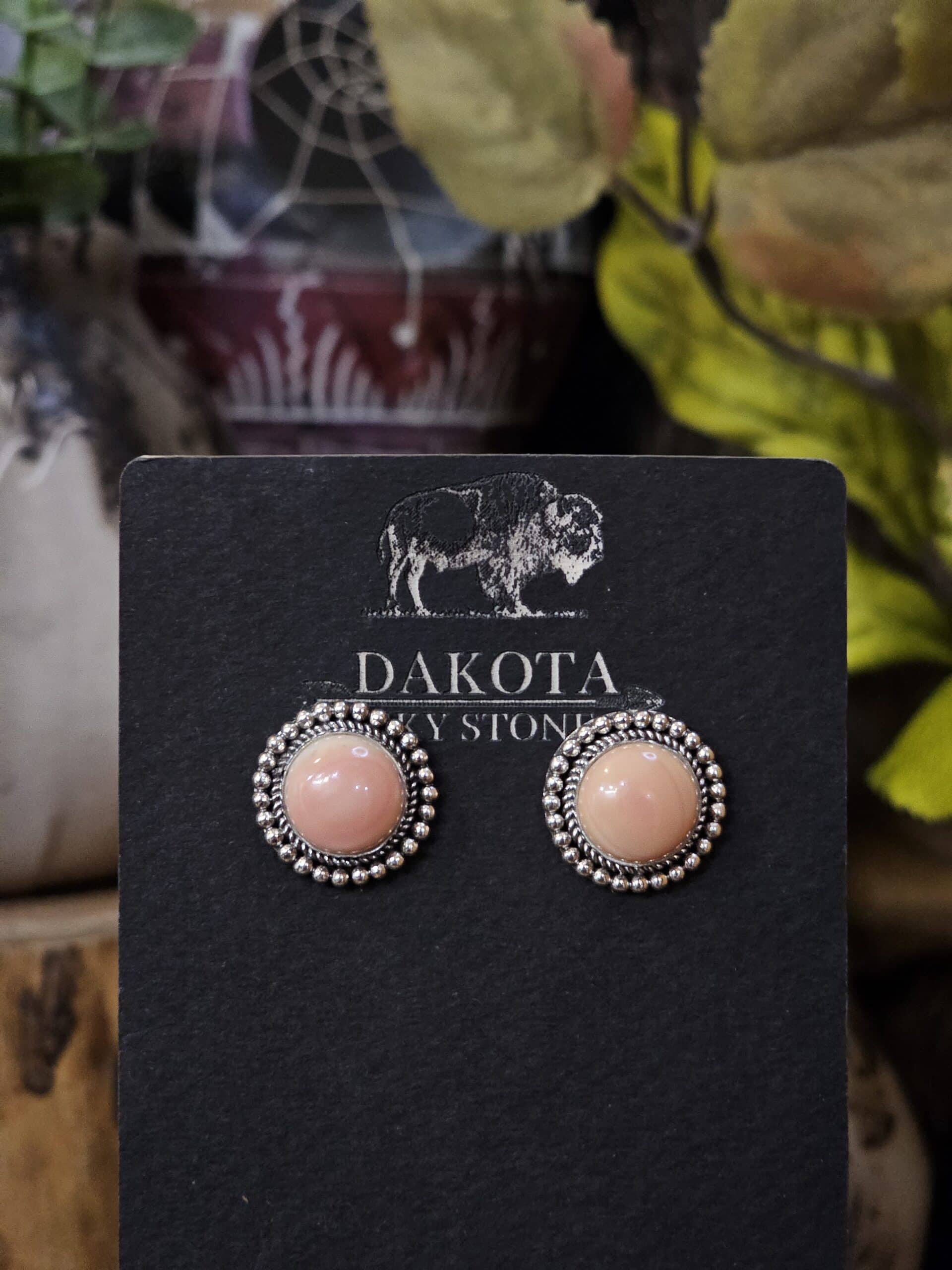 Pink Conch Earrings