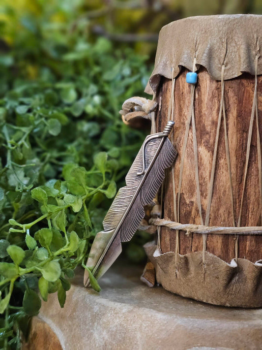 Sterling Silver Feather Pin
