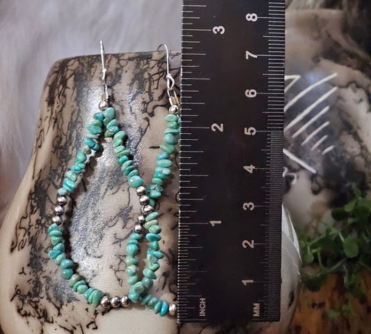 Royston Turquoise Heishi Earrings
