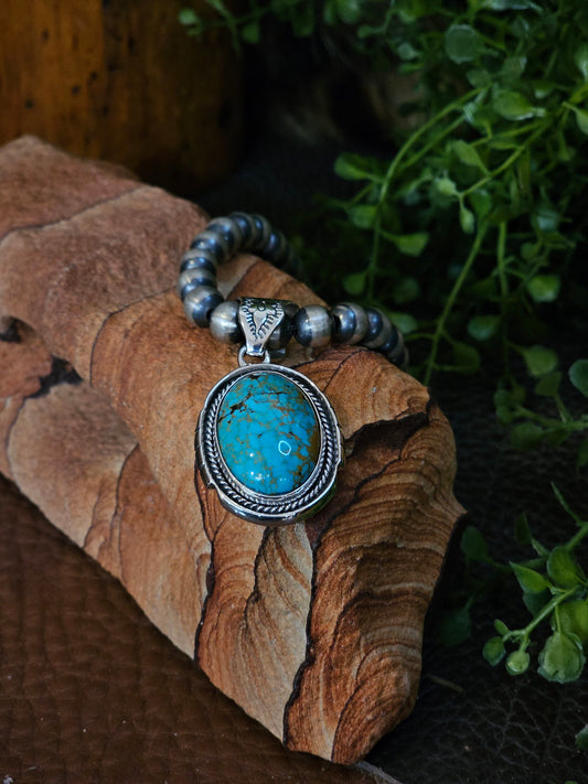 Number 8 Turquoise Necklace