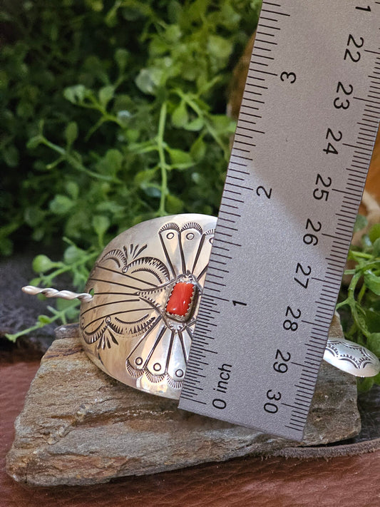 Coral Hairpin
