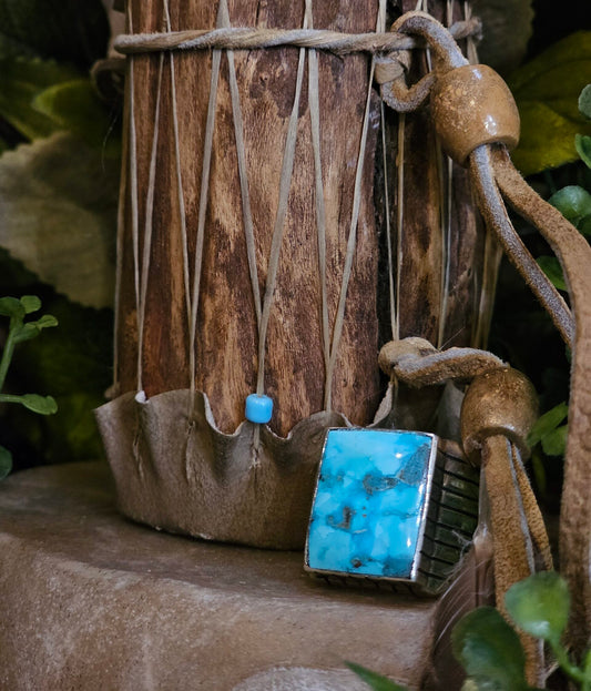 Kingman Turquoise Ring - Size 12.5