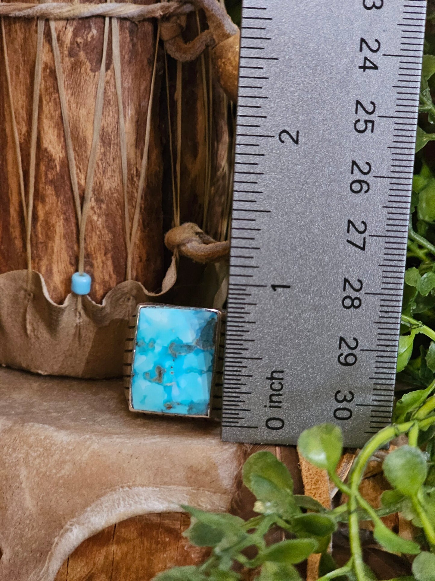 Kingman Turquoise Ring - Size 12.5