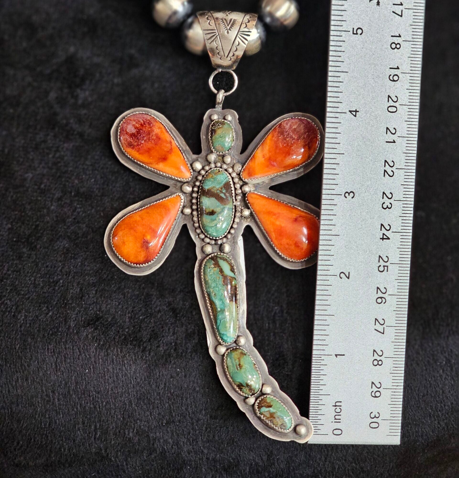 Dakota Sky Stone Exclusive Necklace w/ Royston Turquoise and Spiny Oyster