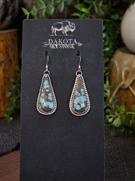 Number 8 Turquoise Earrings