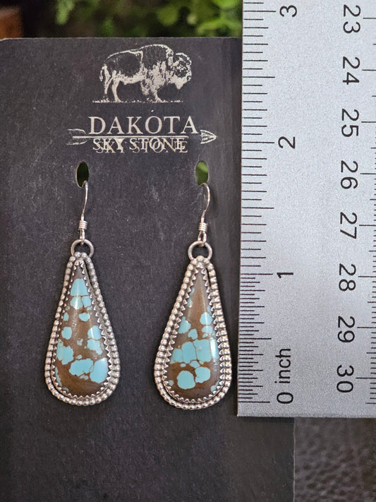 Number 8 Turquoise Earrings