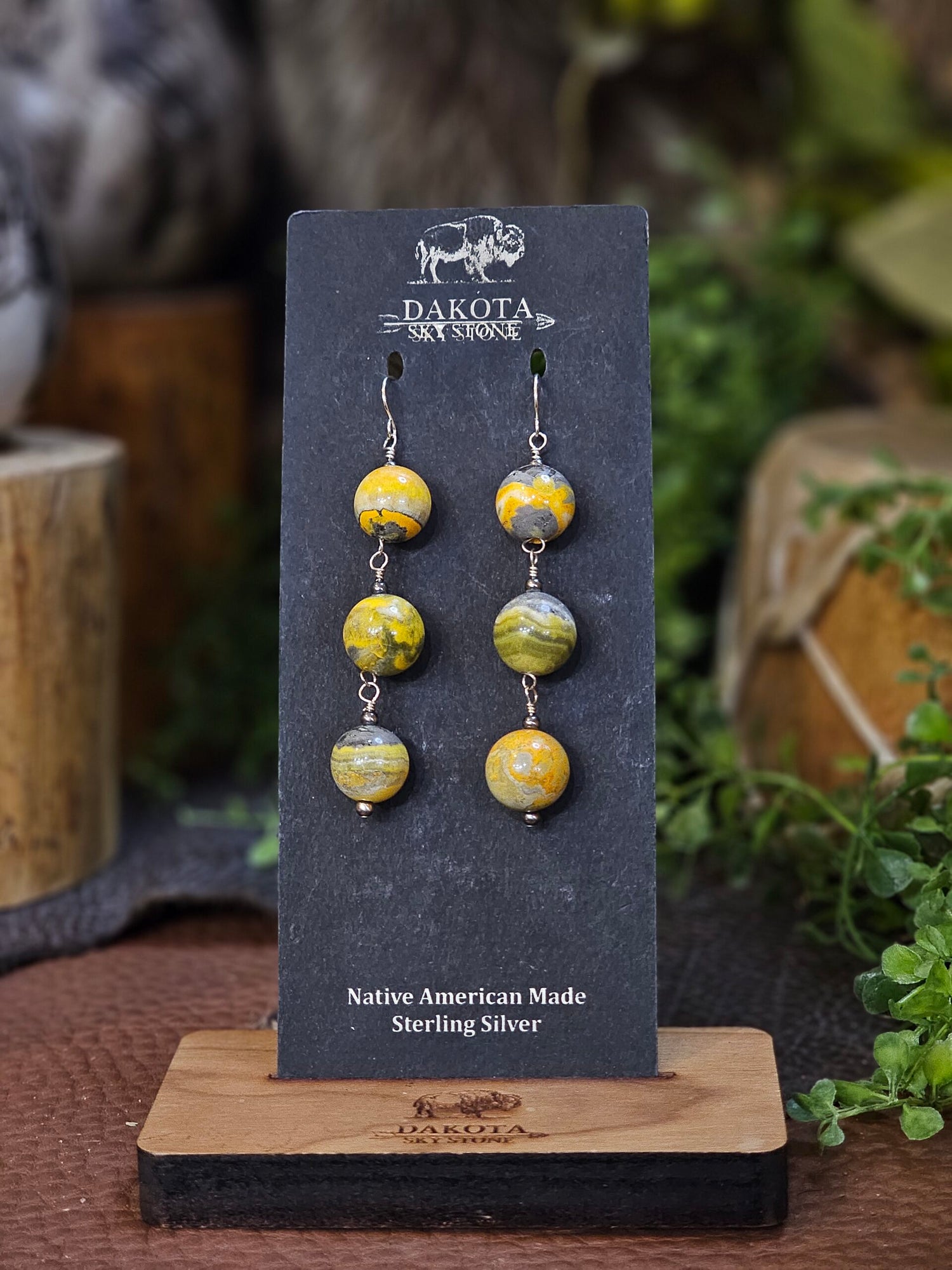 Bumble Bee Jasper Earrings