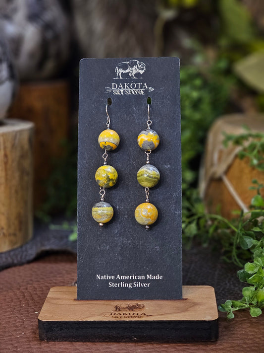 Bumble Bee Jasper Earrings