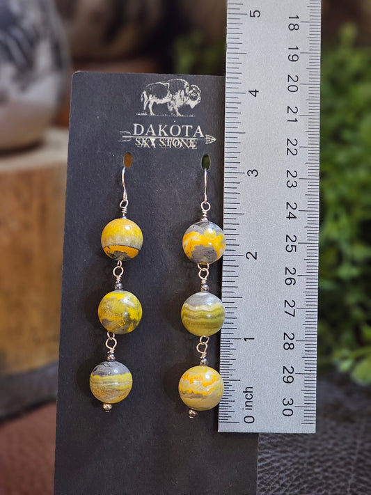 Bumble Bee Jasper Earrings