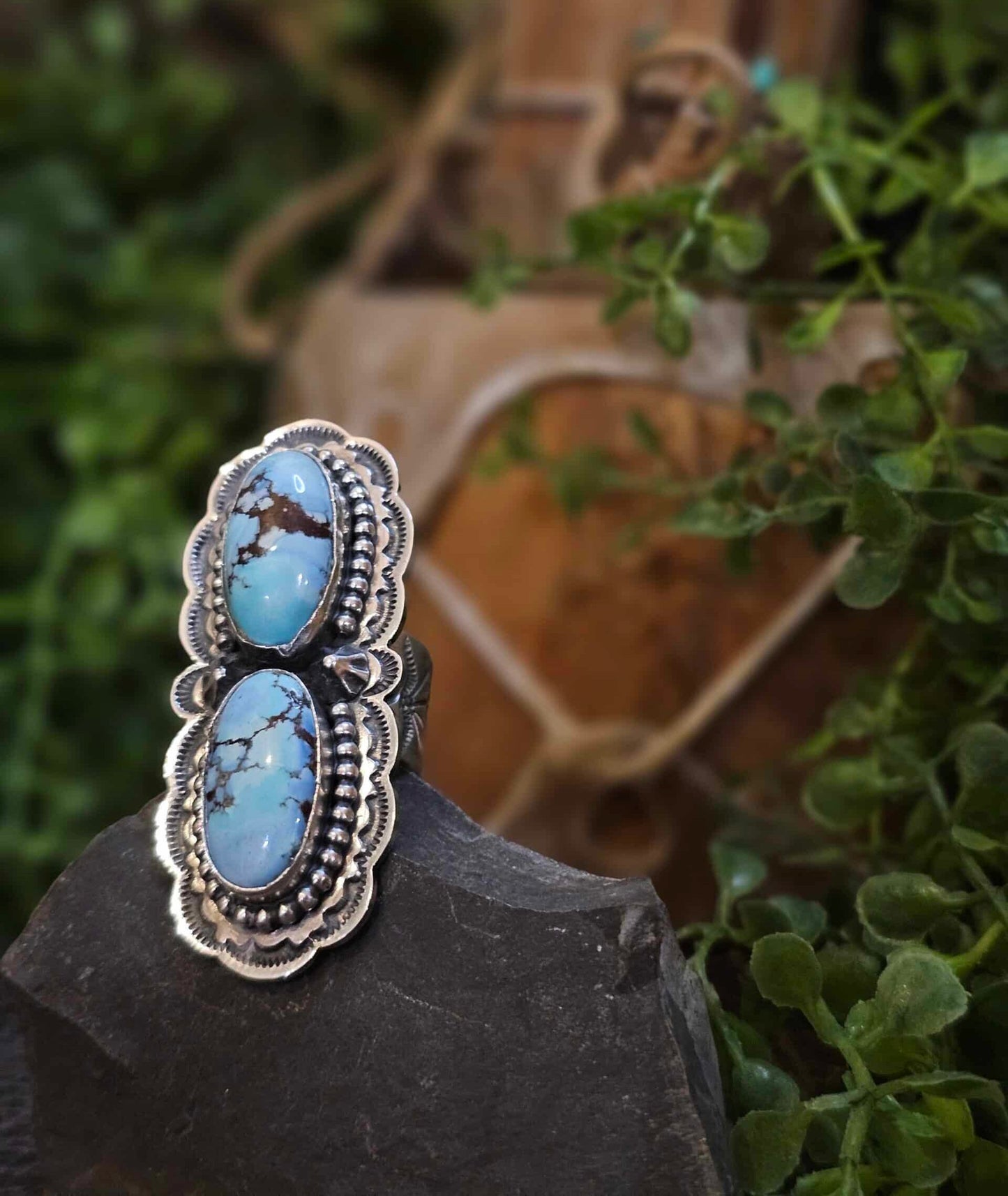 Golden Hills Turquoise Ring - Size 8