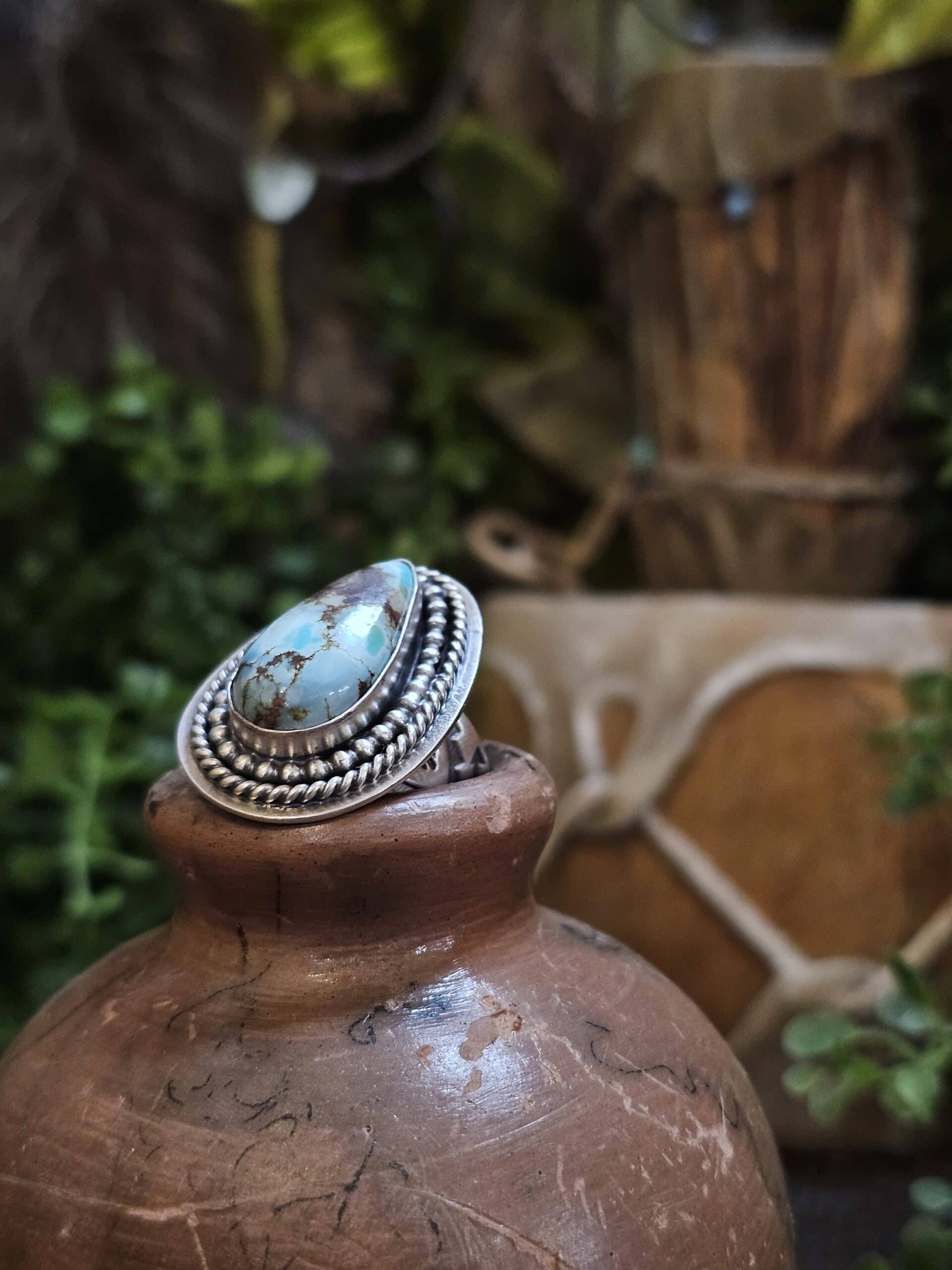 Golden Hills Turquoise Ring - Size 8.5