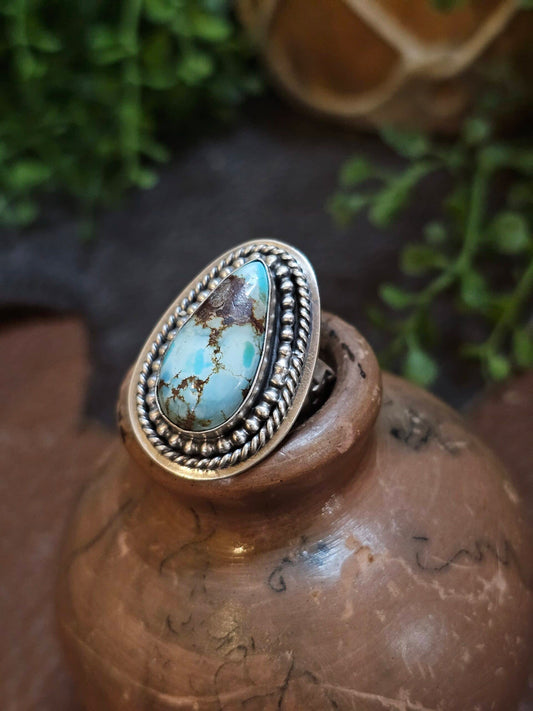Golden Hills Turquoise Ring - Size 8.5