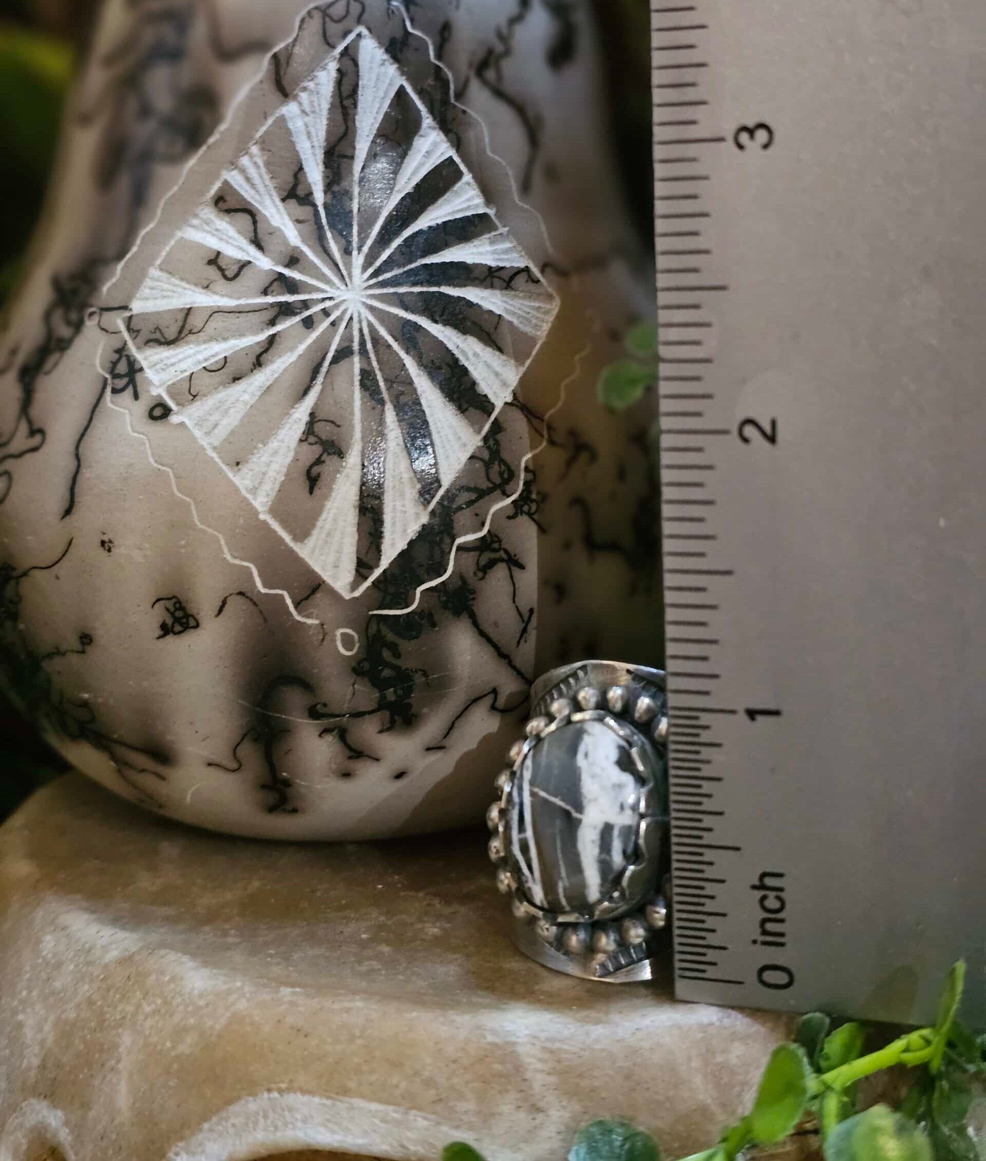 White Buffalo Ring - Size 12