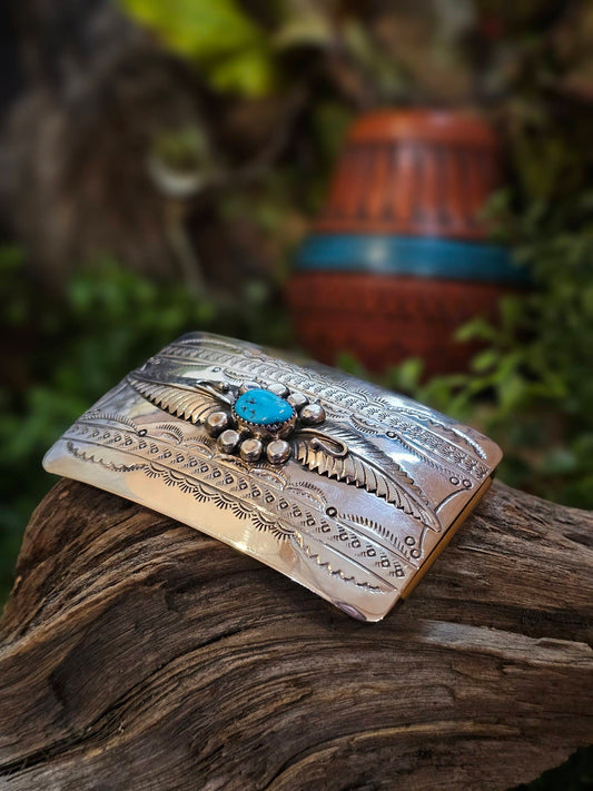 Sleeping Beauty Turquoise Belt Buckle