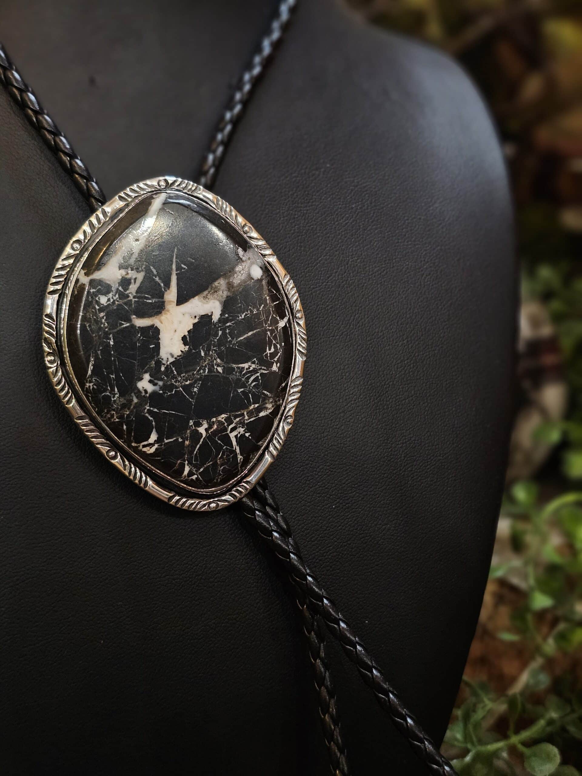White Buffalo Bolo Tie