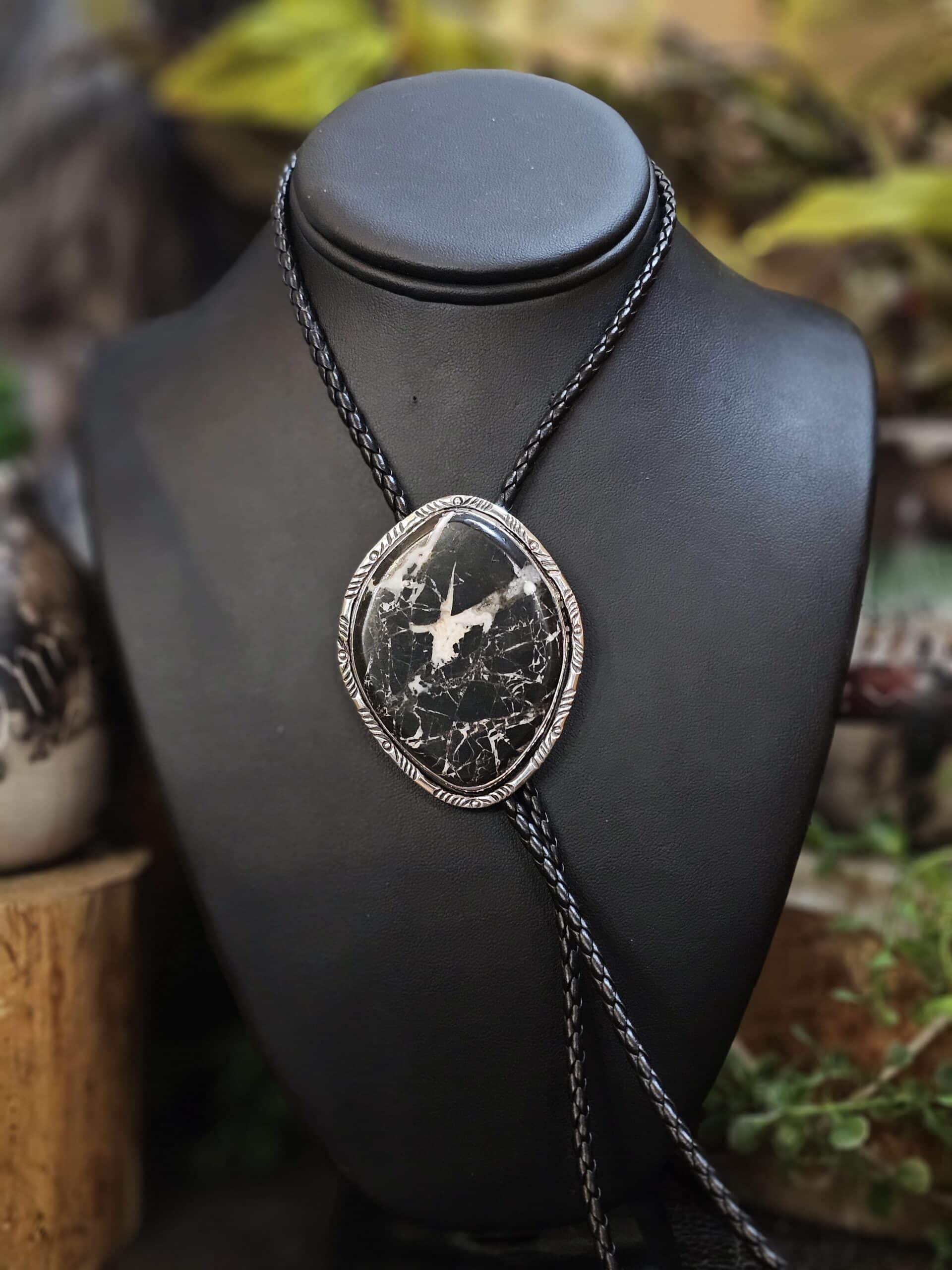 White Buffalo Bolo Tie