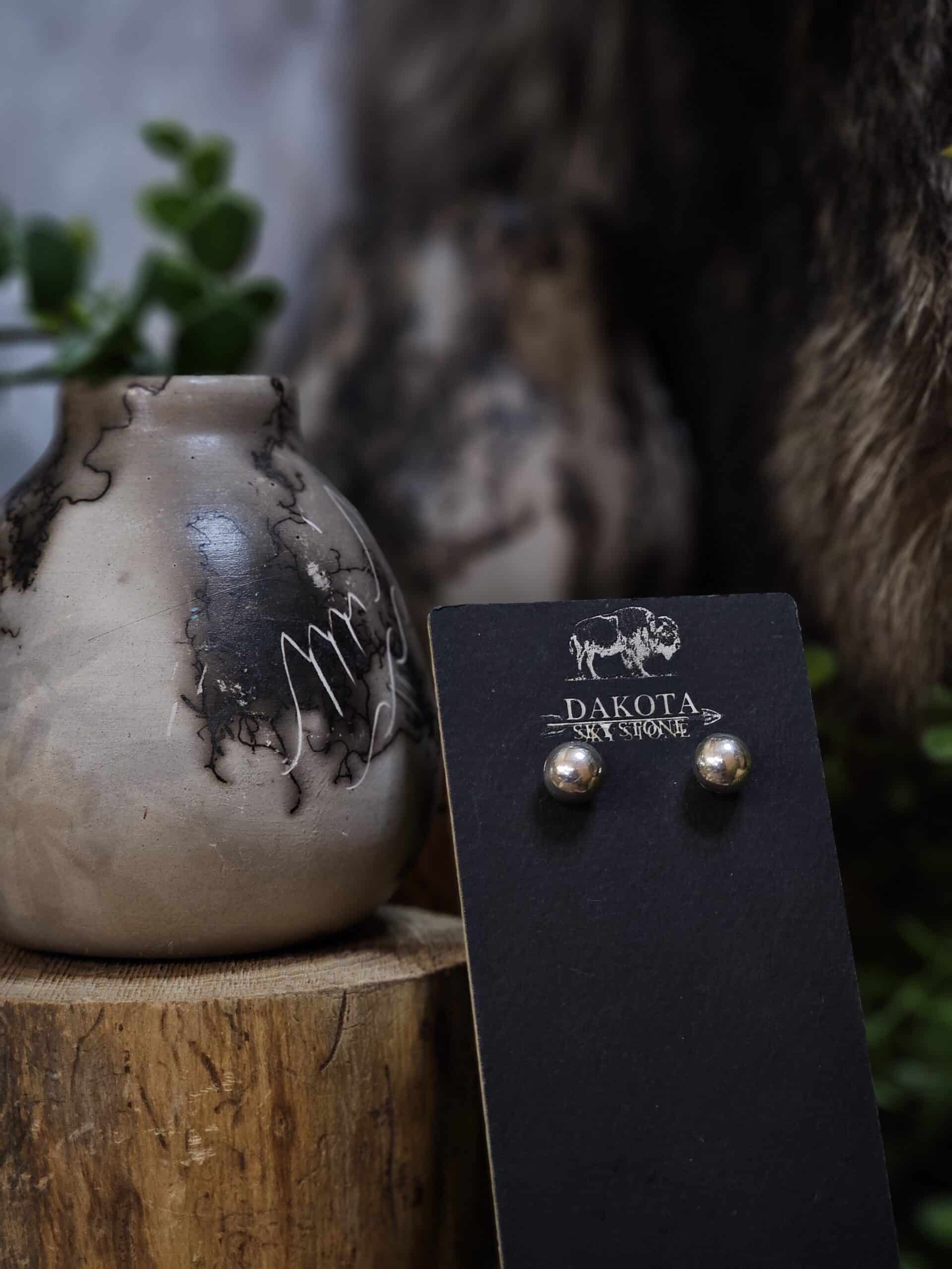 Handmade Navajo Pearl Earrings