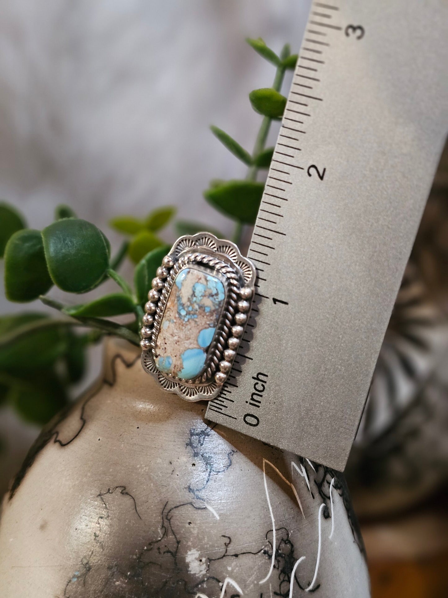 Golden Hills Turquoise Ring - Size 7