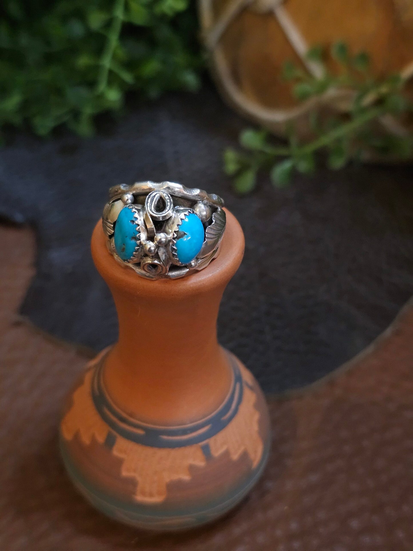 Sleeping Beauty Turquoise Ring - Size 9