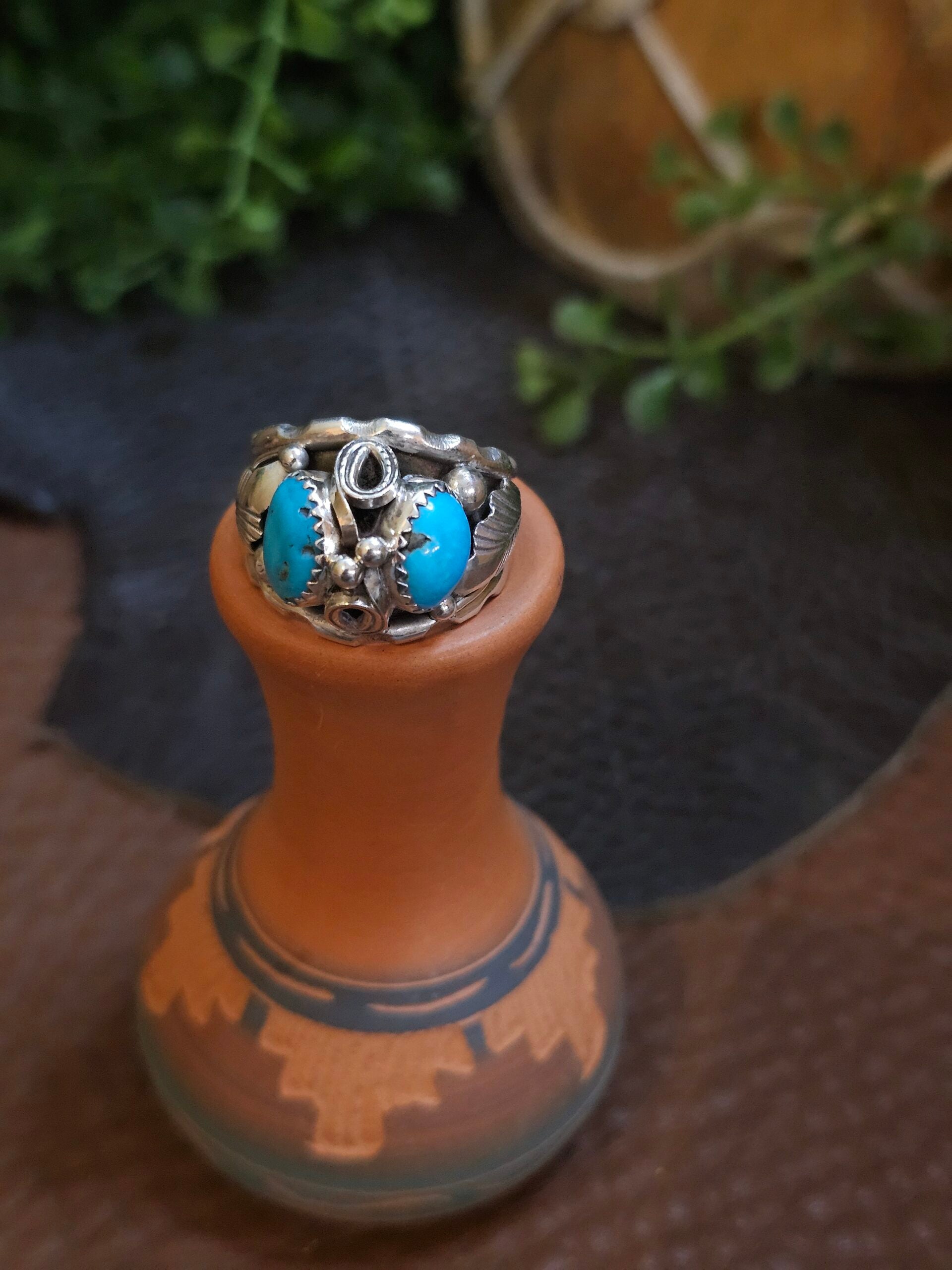 Sleeping Beauty Turquoise Ring - Size 9