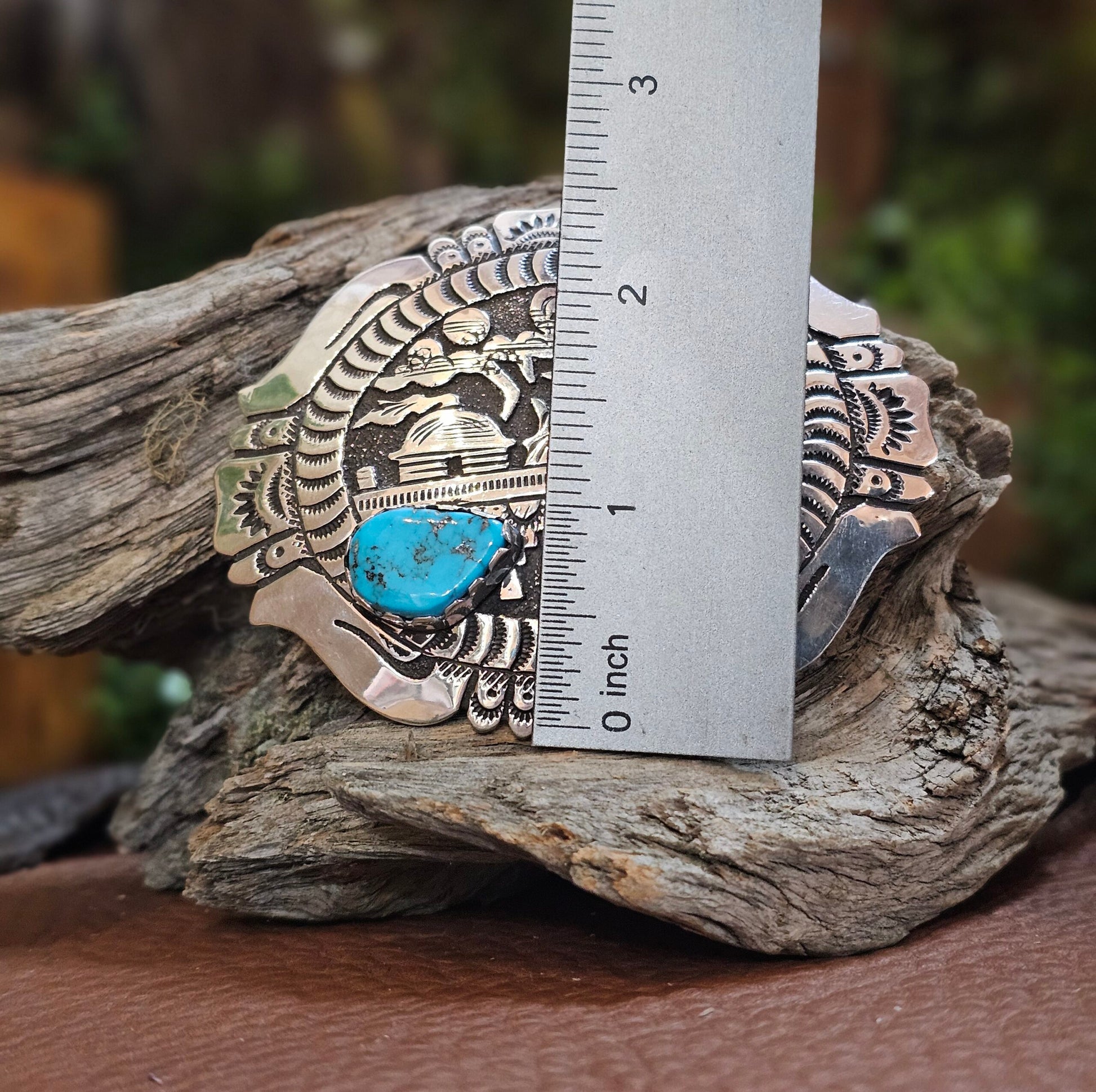 Richard Singer Sleeping Beauty Turquoise Belt Buckle