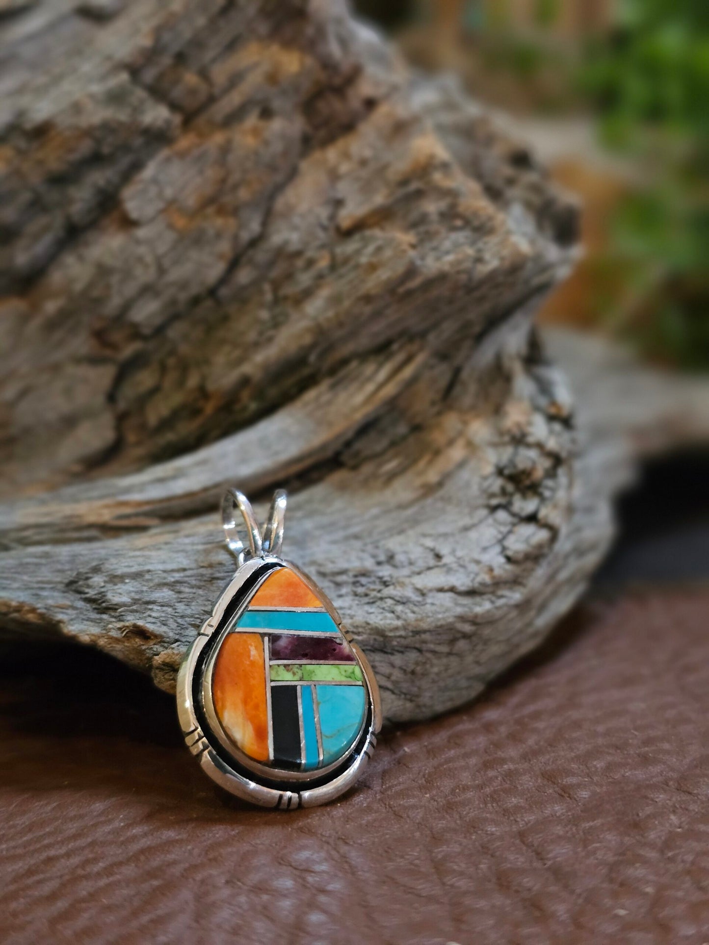 Zuni Inlay Necklace - 1