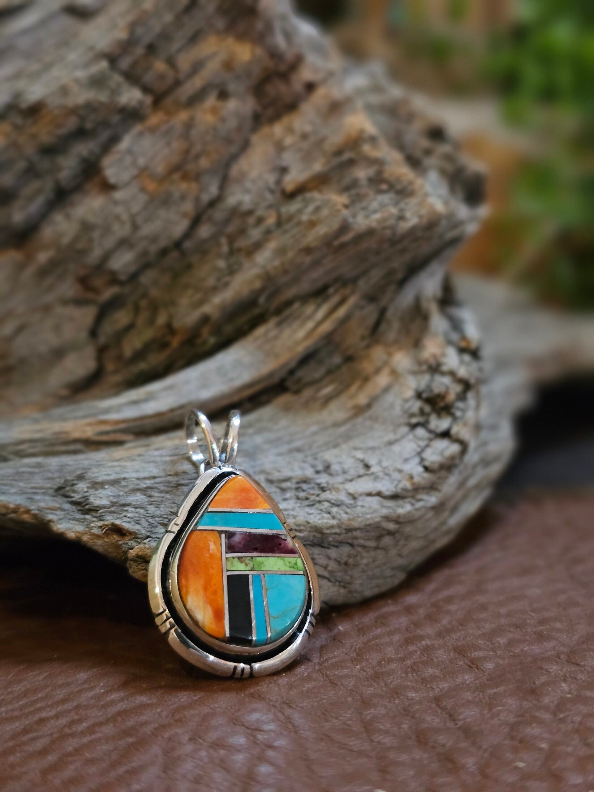Zuni Inlay Necklace - 1