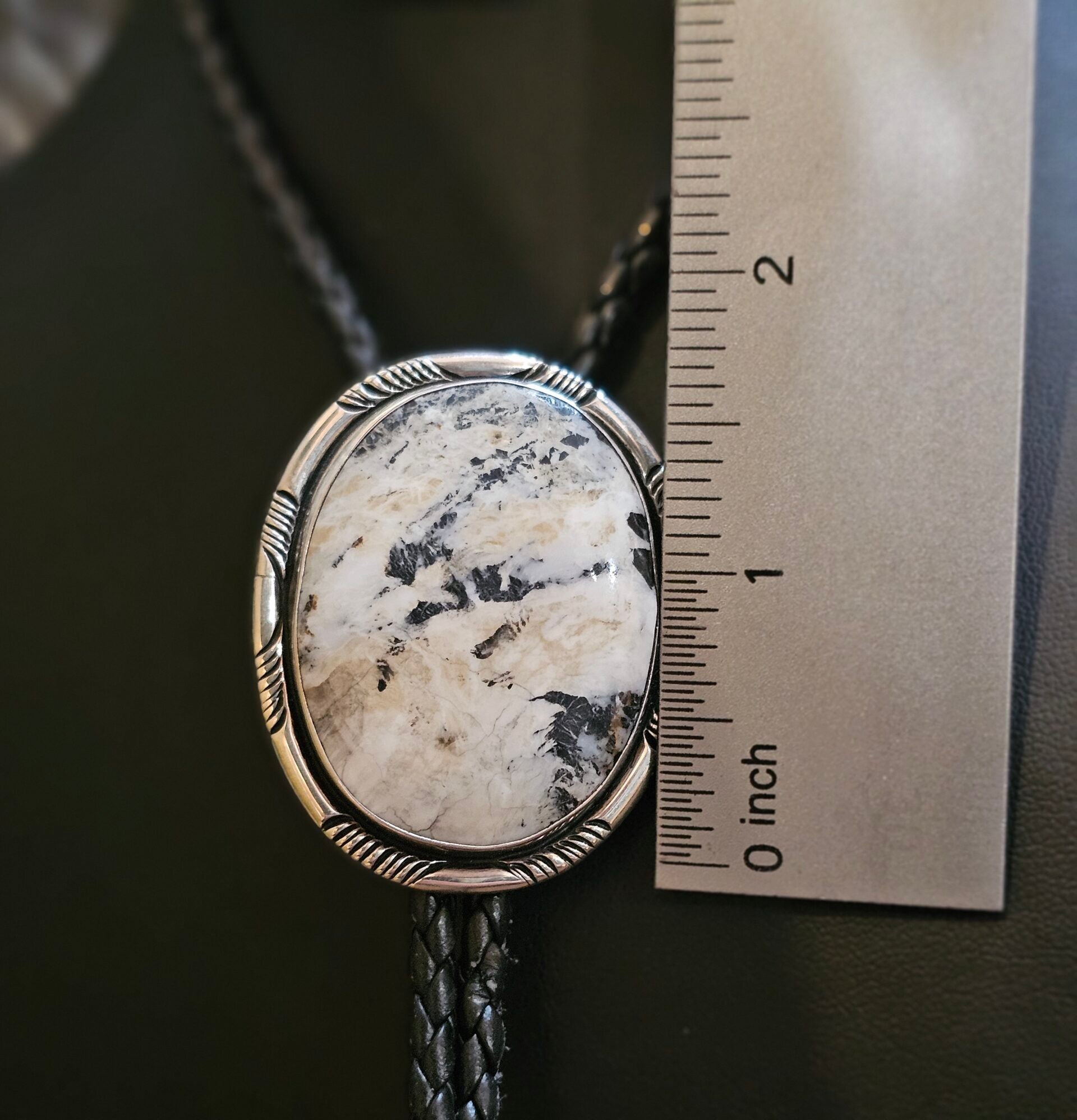 White Buffalo Bolo Tie
