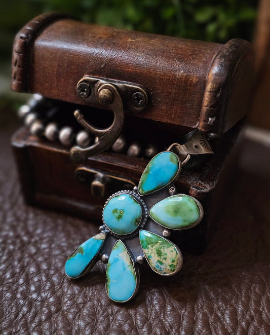 Sierra Nevada Turquoise and Sonoran Turquoise Necklace