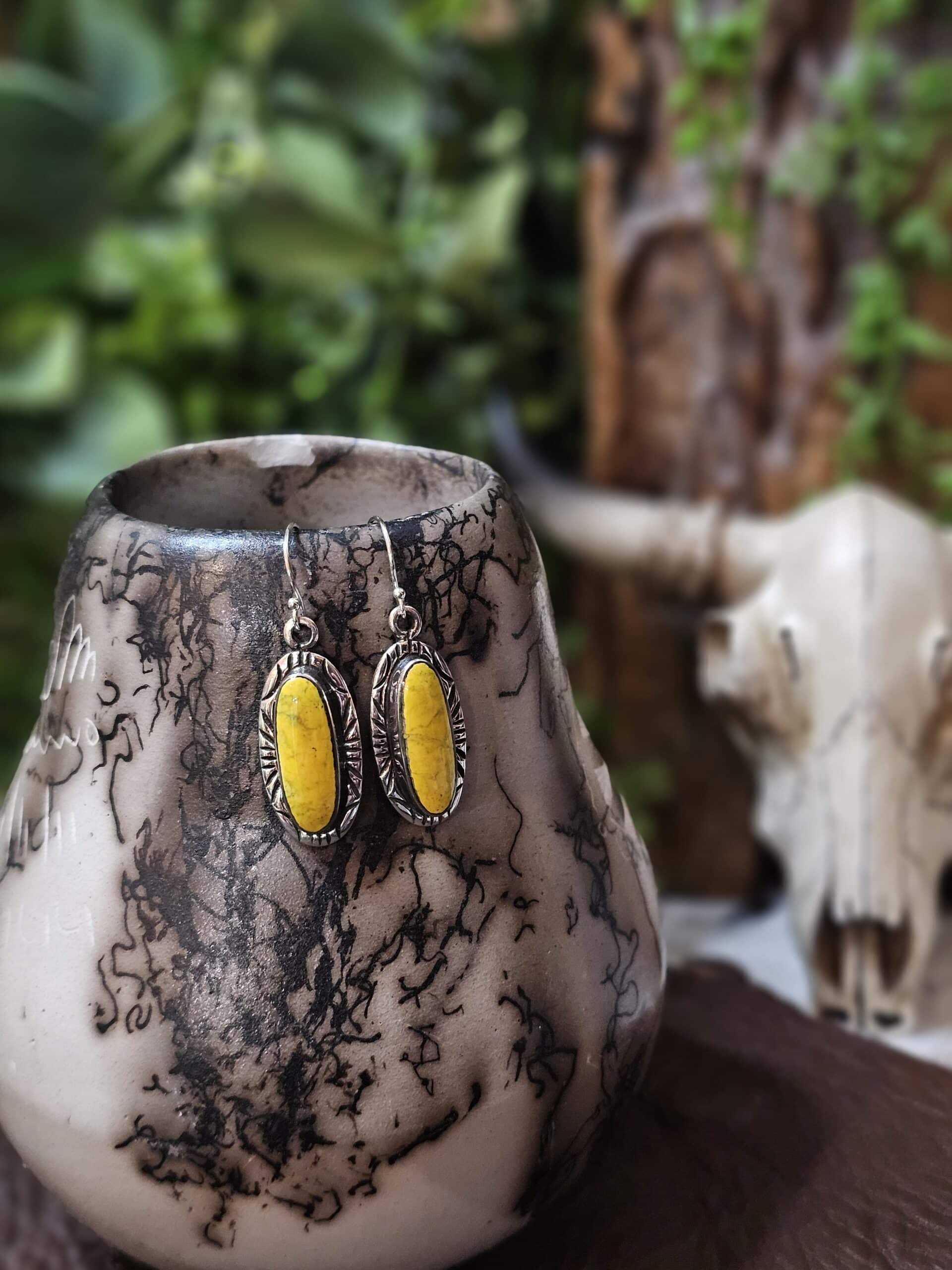 Bumble Bee Jasper Earrings