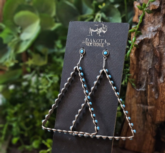 Sleeping Beauty Turquoise Earrings